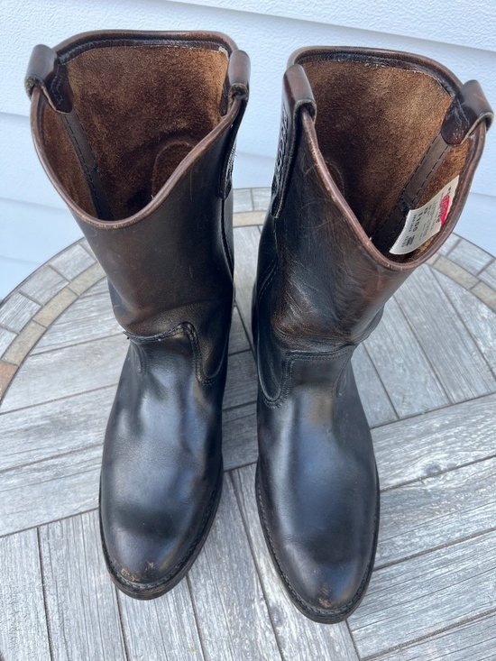 Men\'s Red Wing Pecos 115 Leather Western Work Boots sz 10.5 D Pull On main image 9